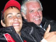 My dad and my Brother chilling out at a concert after a hard days work at Netley Marsh Steam Rally