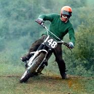 My father Artur Dovey on his faithful Tribsa scrambler and the reason for my addiction to Pre-65 motorcycle sport